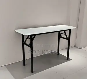 Home Table; White Rectangular Foldable Table