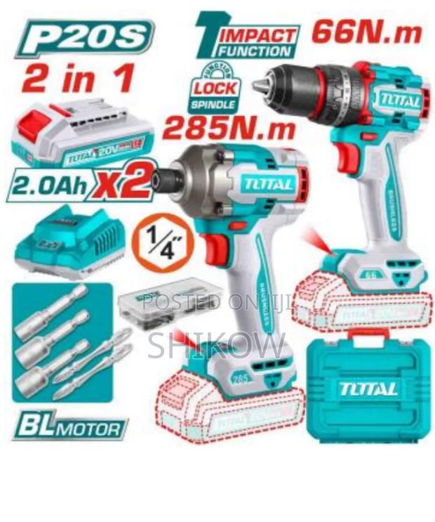 Cordless 2 PCS Combo Kit -Drill Tidli206681