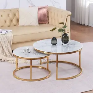 Coffee Tables; Designer Marble Coffee Tables for Home – Pair