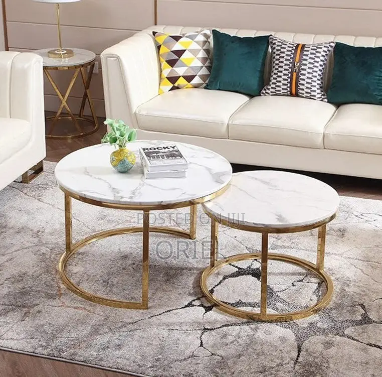 Coffee Tables; Designer Marble Coffee Tables for Home – Pair