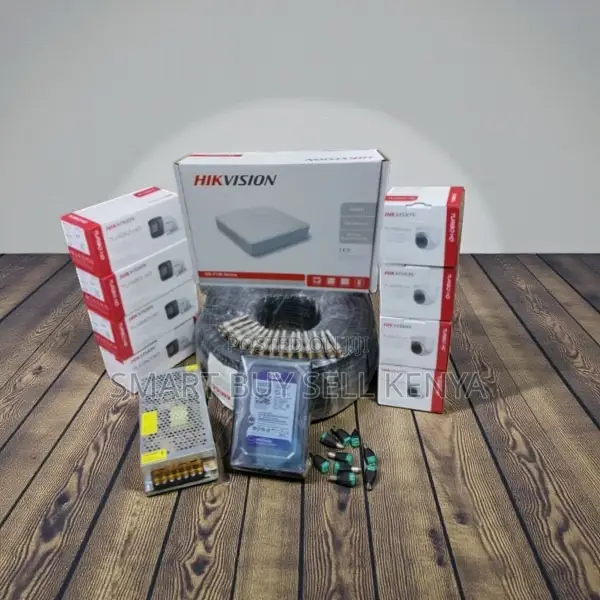 Super Quality 8 Hikvision 1080p Hd 2mp CCTV Cameras Full System Kit