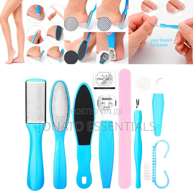 Pedicure Set for Cracked Heels, 10 PCS Foot Scrapper Kit - main view