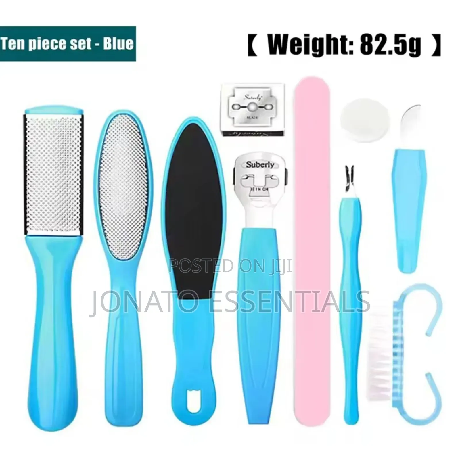 Pedicure Set for Cracked Heels, 10 PCS Foot Scrapper Kit