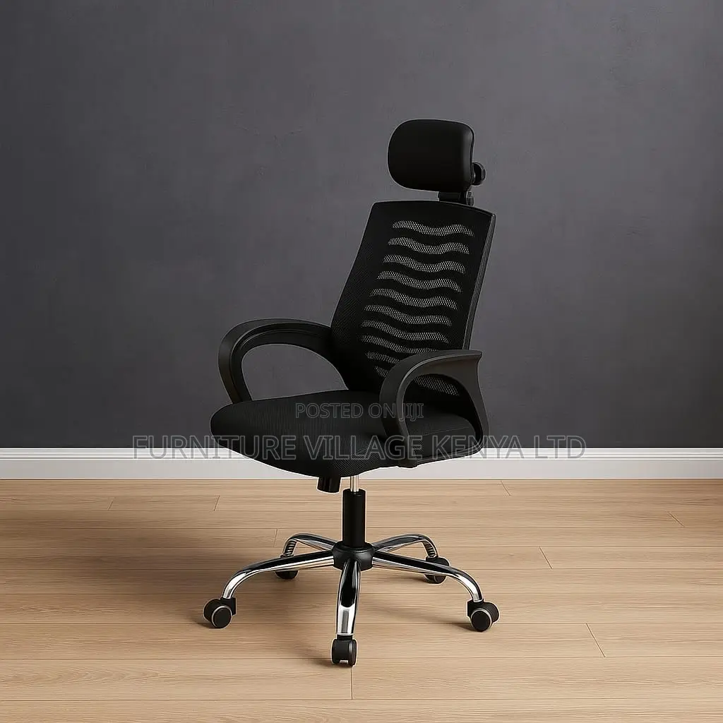 Office Chairs: High-back Headrest Home Office Seat