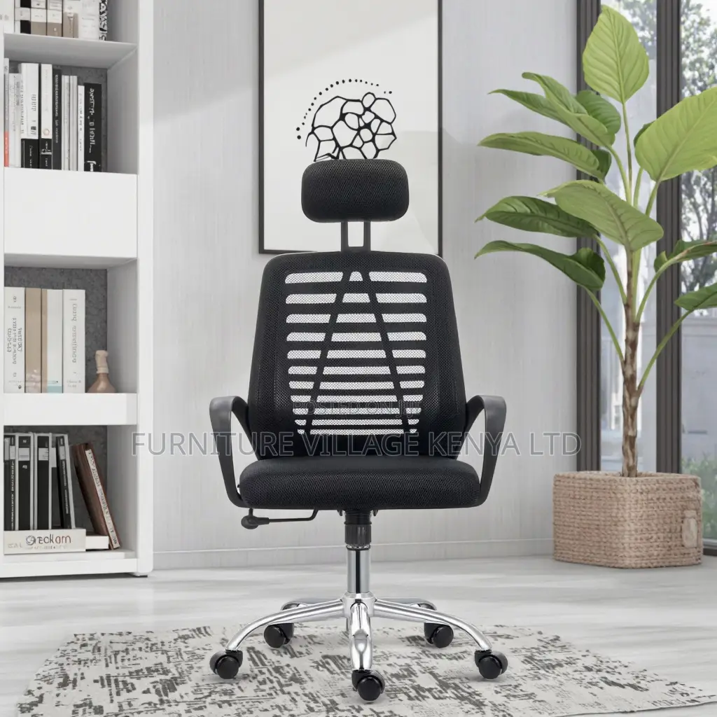 Office Chairs: High-back Headrest Home Office Seat