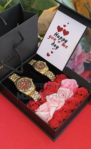 Couples Birthday Gift Rolex Roses Watch Set - thumbnail 2