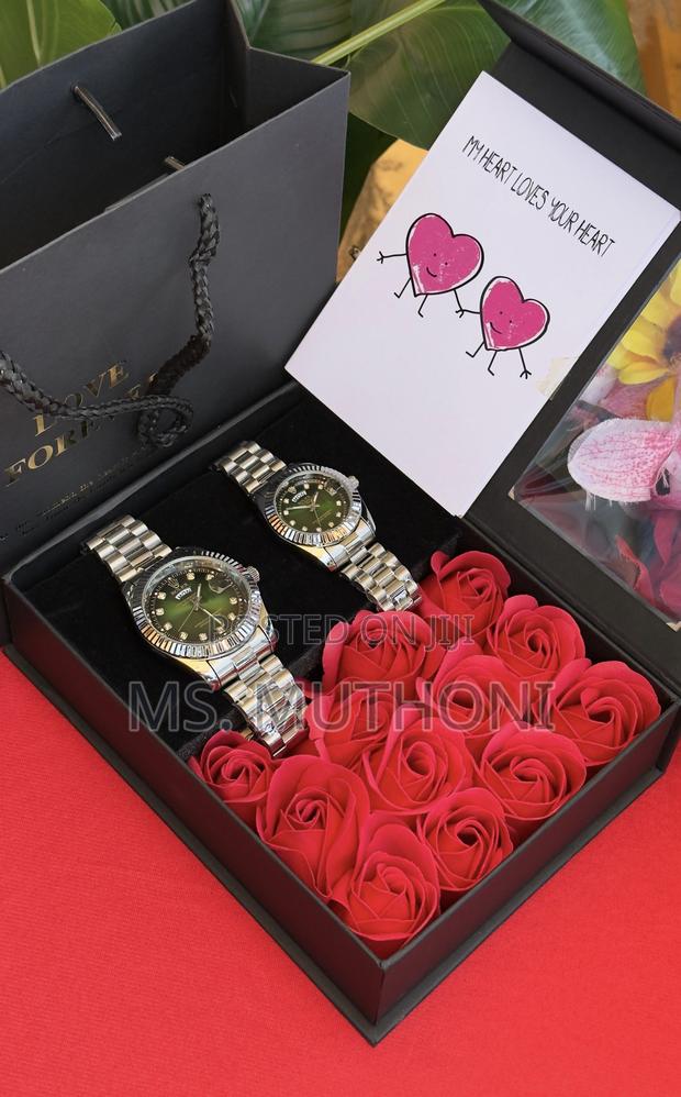 Couples Birthday Gift Rolex Roses Watch Set - thumbnail 6