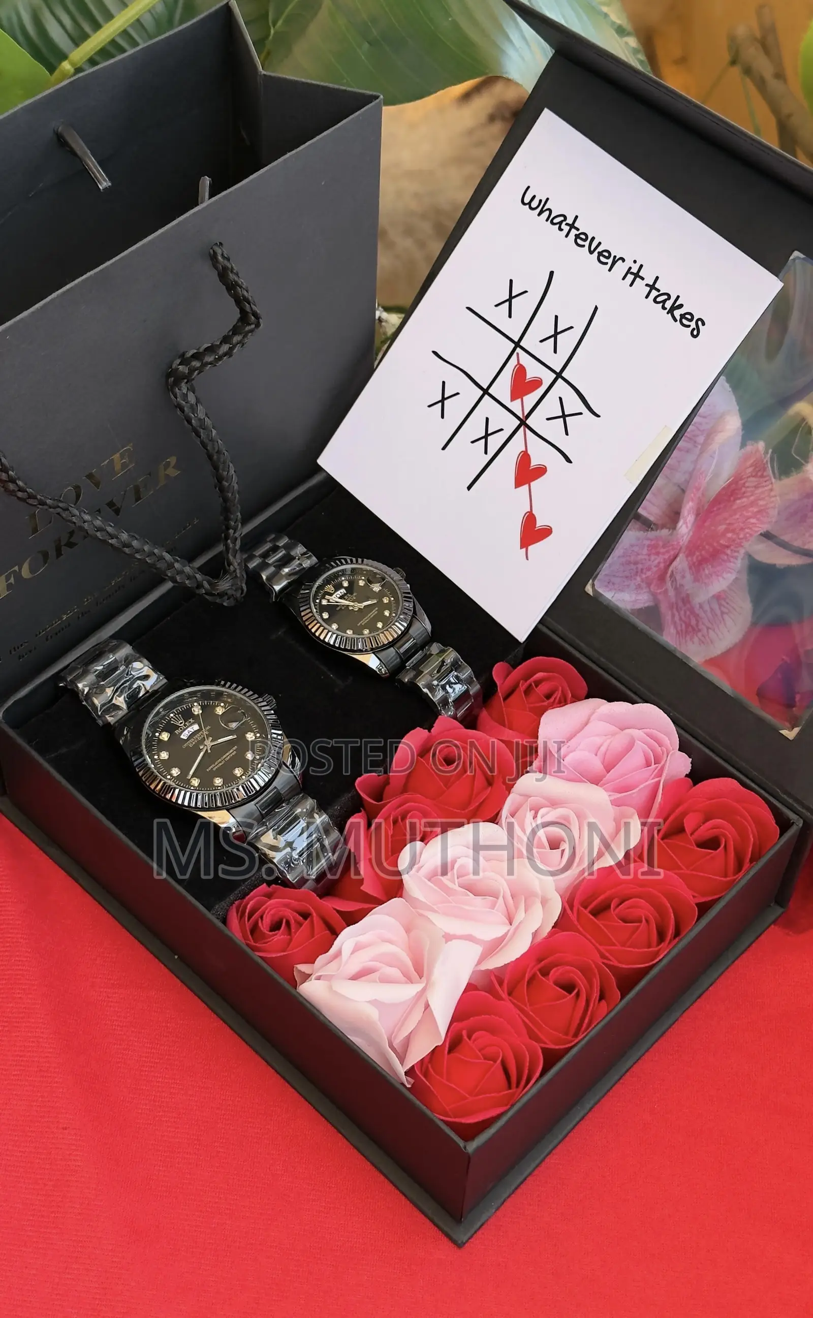 Roses Rolex His Hers Valentines / Birthday Hift Set for Her