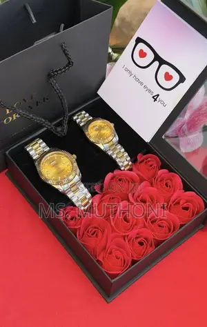 Roses Rolex His Hers Valentines / Birthday Hift Set for Her