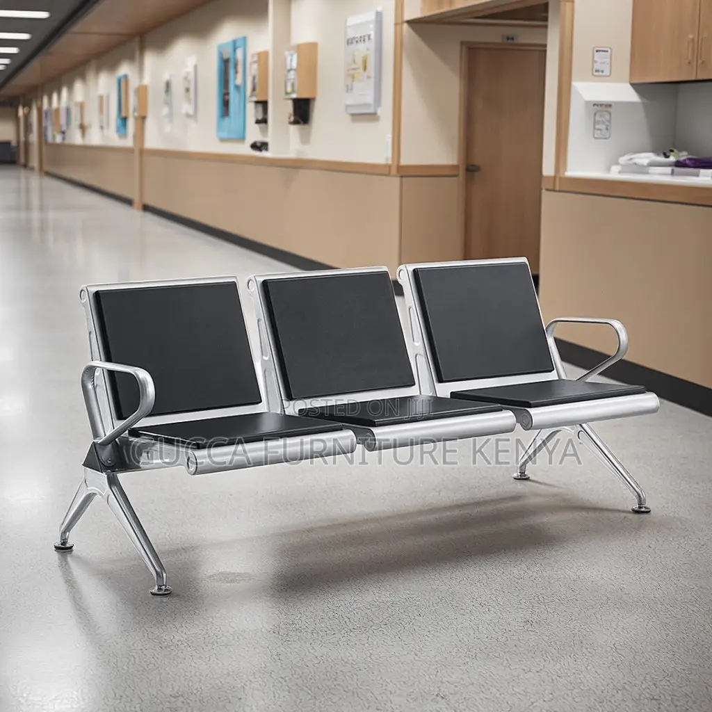 3-link Padded Office Reception Bench