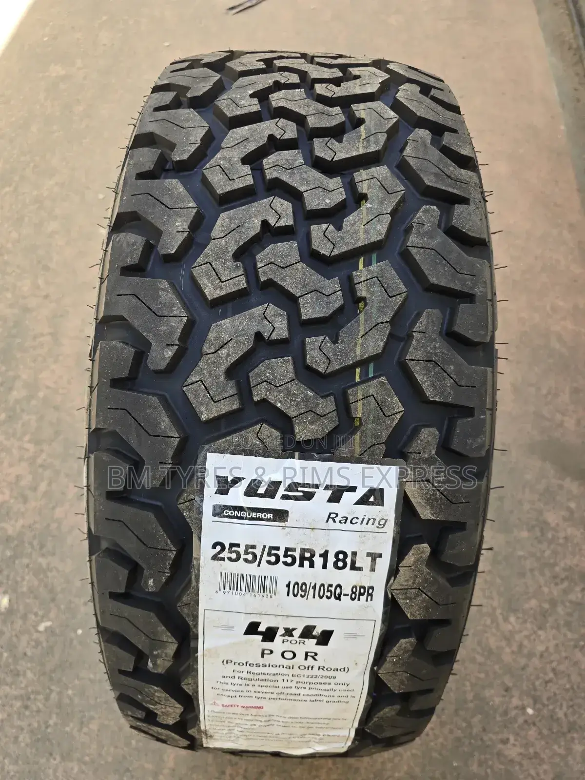 255 /55 R18 Yusta Tyres (All Terrein)