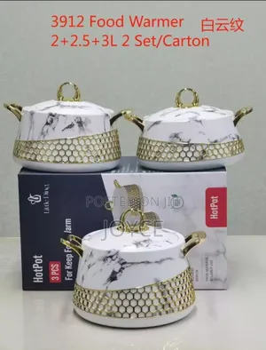 3pc Gold Hotpots/Foodwarmers