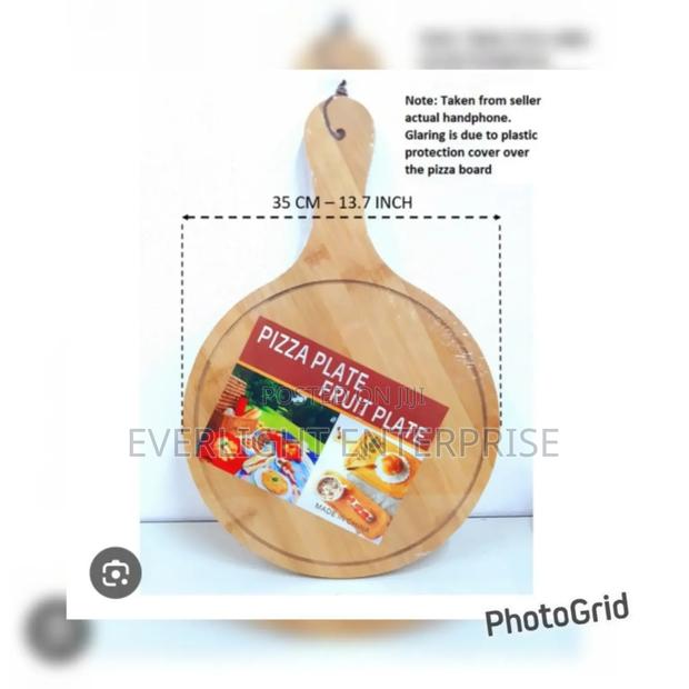 Bamboo Pizza Board Plate - thumbnail 2