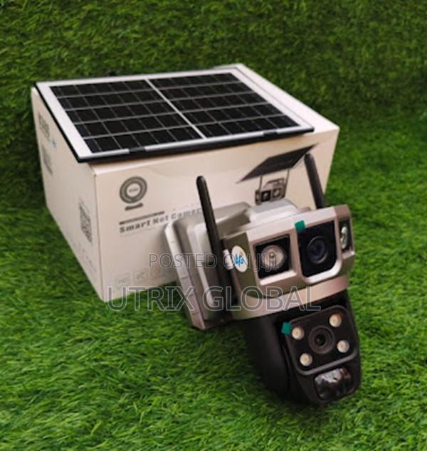 V380 Pro Dual Camera Solar Wifi Cctv With Audio