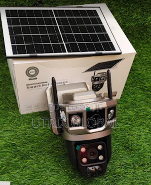 V380 Pro Dual Lens Solar Wifi Camera Motion Tracking - main view