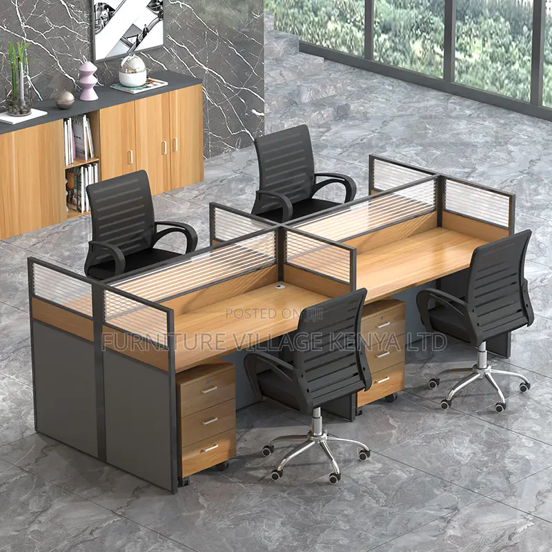 Office Workstations: 4-way Modular Office Workstation