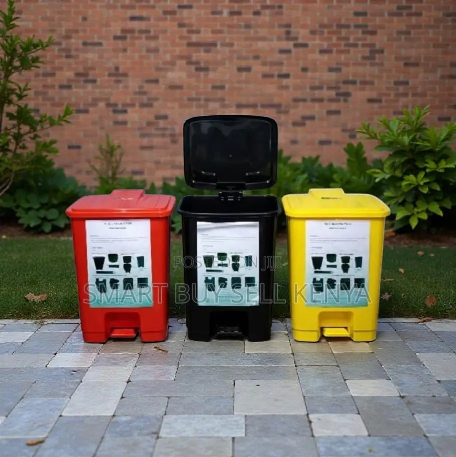 Restaurants 30l Pedal Waste Bin With Easy to Clean Segregation Ready