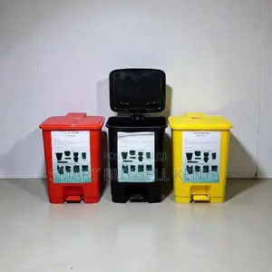 Medical Waste 30l Step Pedal Bin With Chemical Resistant Design