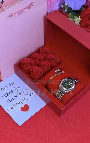 Roses Rolex Valentines / Birthday Gift Set for Her 