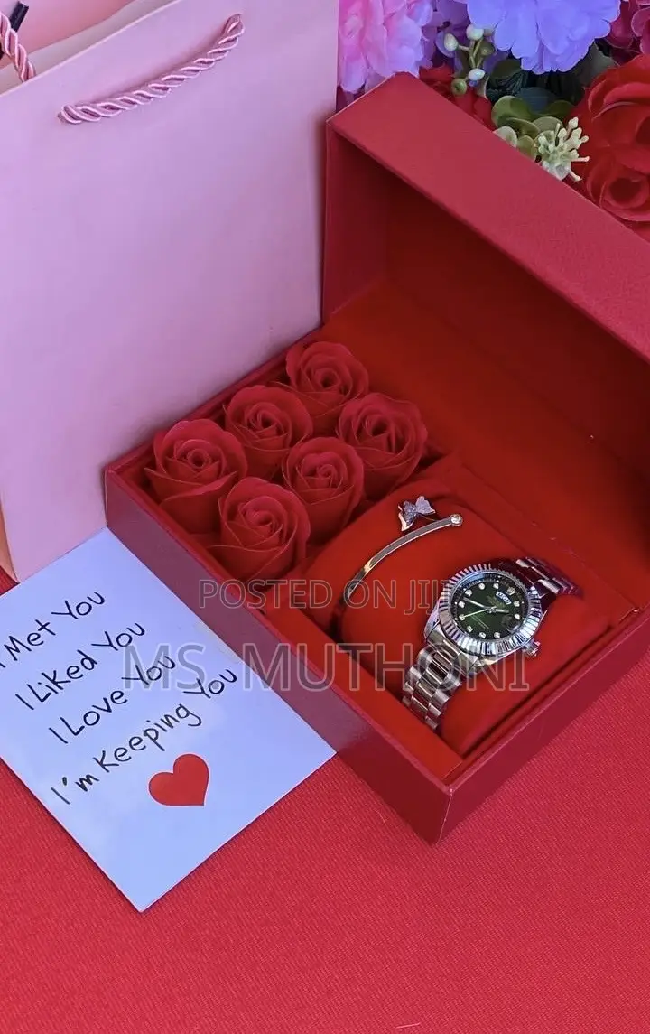 Roses Rolex Valentines / Birthday Gift Set for Her 