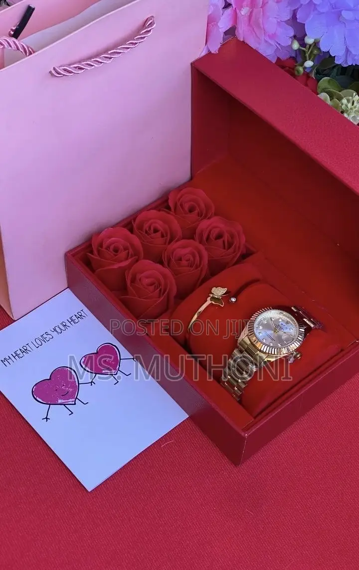 Roses Rolex Valentines / Birthday Gift Set for Her 