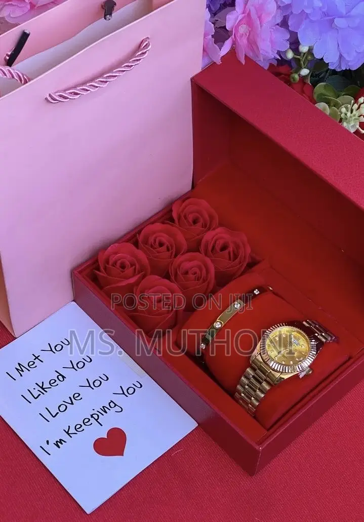 Roses Rolex Valentines / Birthday Gift Set for Her 