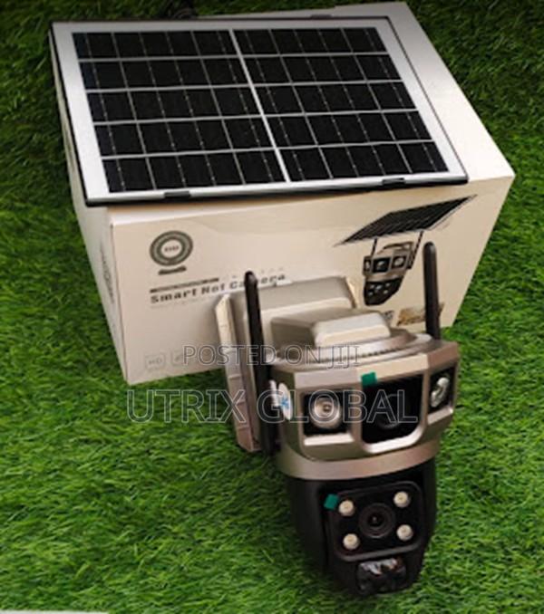 V380 Pro Dual Lens Solar Wifi Camera Smart Alarm