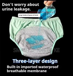 2pcs Unisex Incontinence Briefs Breathable Unisex Panties Set - main view