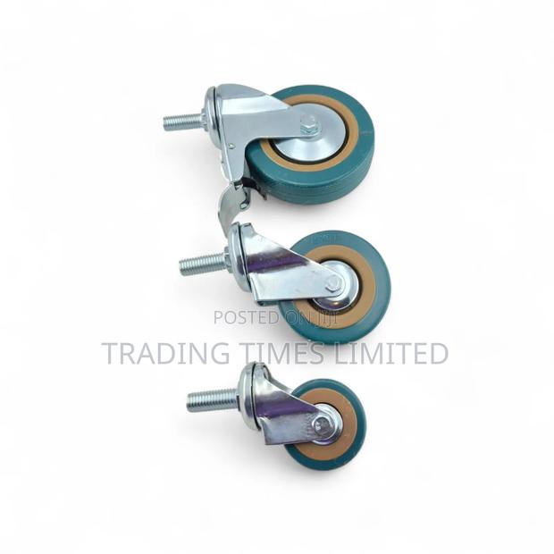 4” Screw Type Wheels- With Brakes