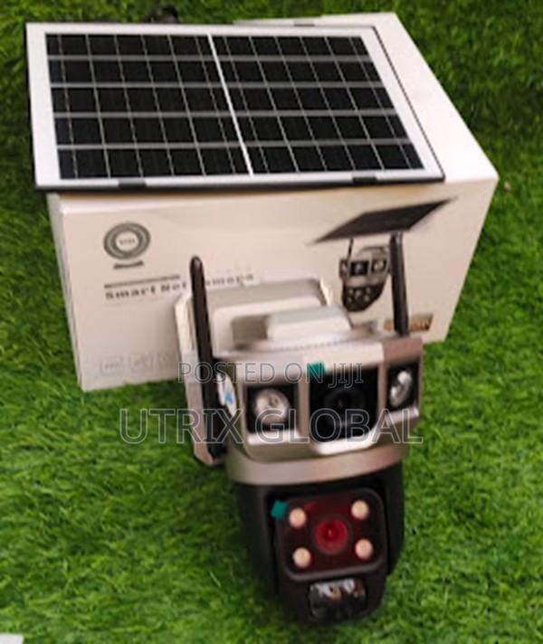 V380 Pro Dual Lens Solar Wifi Camera Easy Control