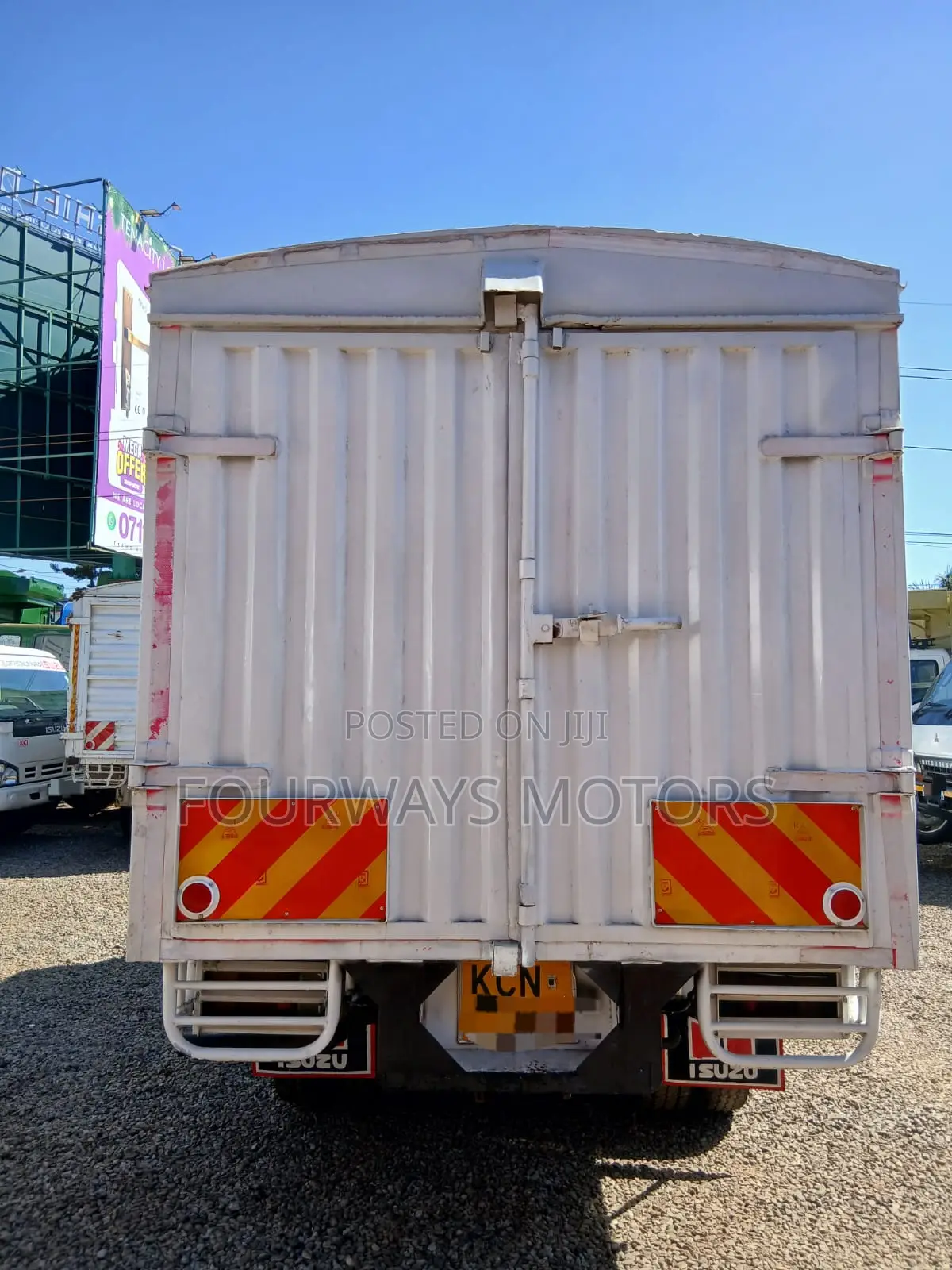 White Isuzu NKR