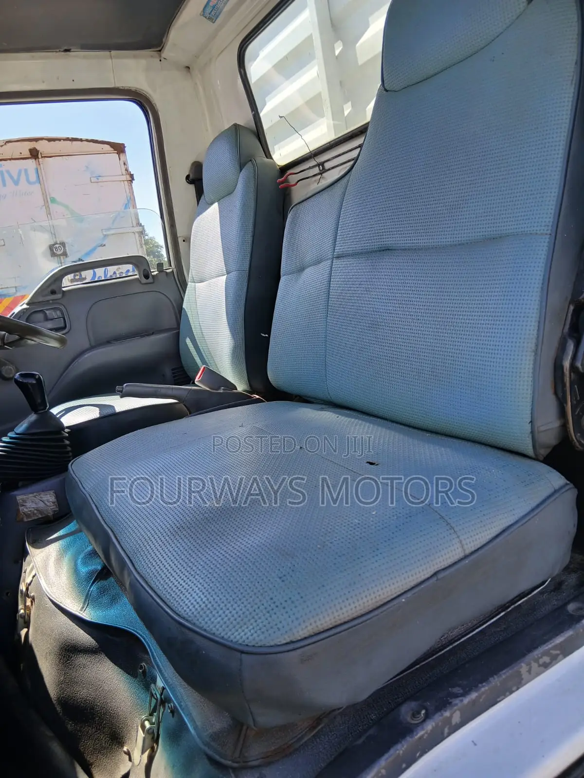 White Isuzu NKR