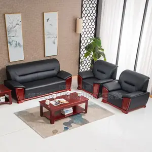 Executive Leather Office Sofa Set