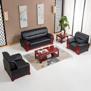 Executive Leather Office Sofa Set