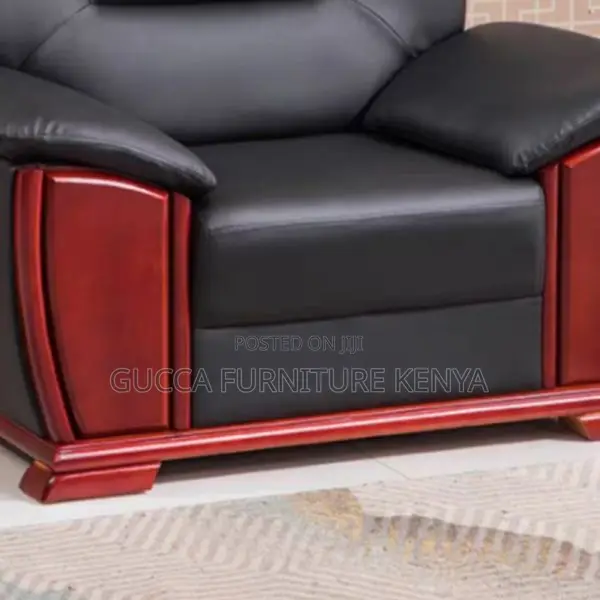 Executive Leather Office Sofa Set