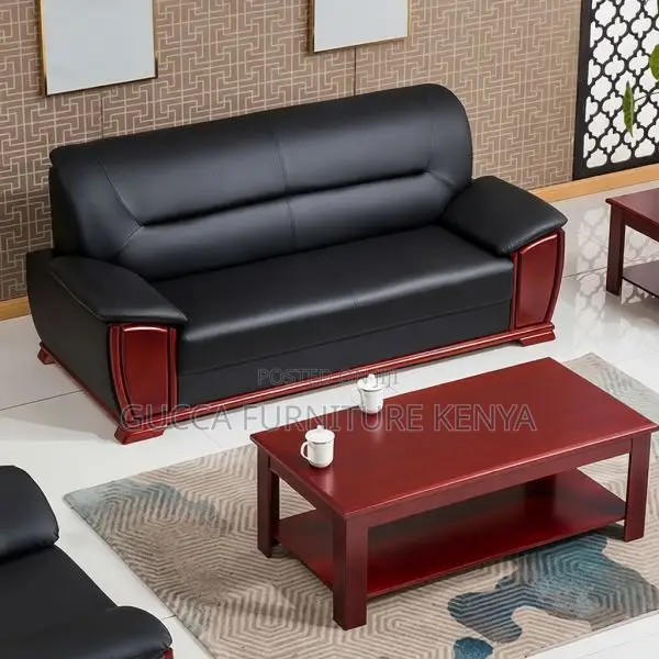 Executive Leather Office Sofa Set