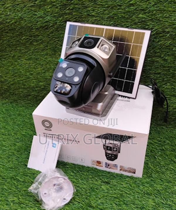 V380 Pro Dual Lens Solar Wifi Camera Home Monitoring