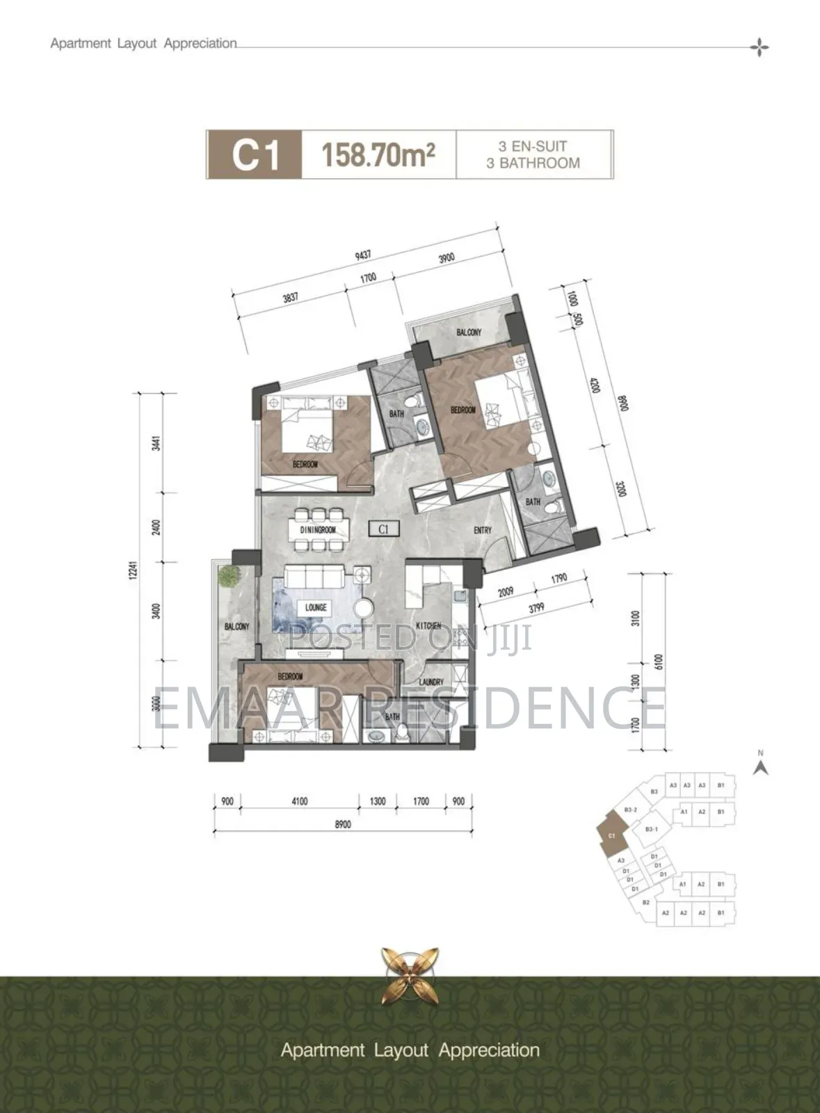 3bdrm Apartment In Westlands For Sale
