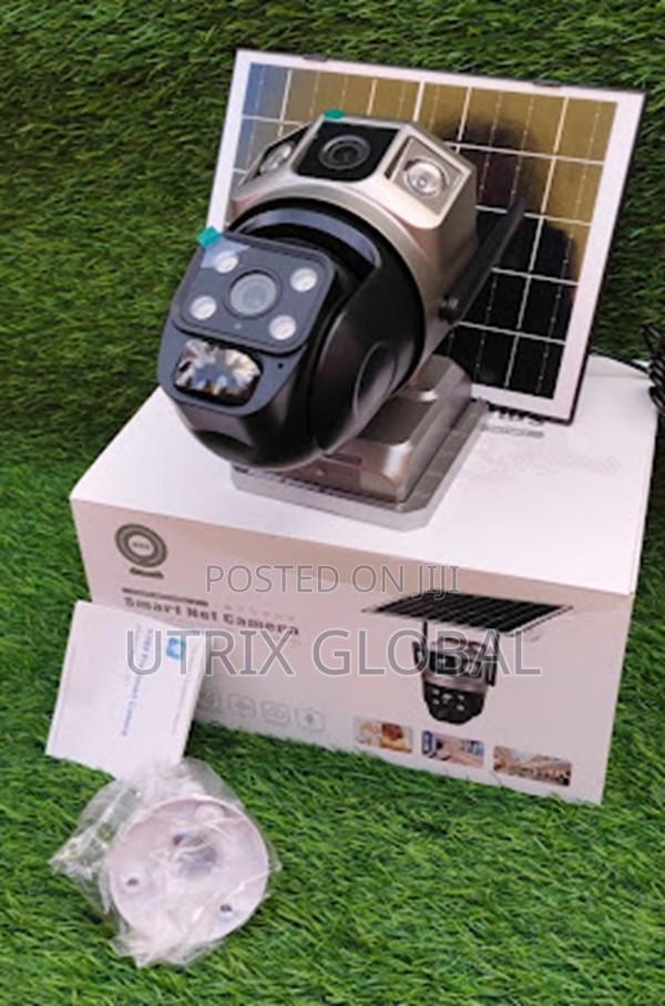 V380 Pro Solar Powered Dual Lens Wifi Camera Clear