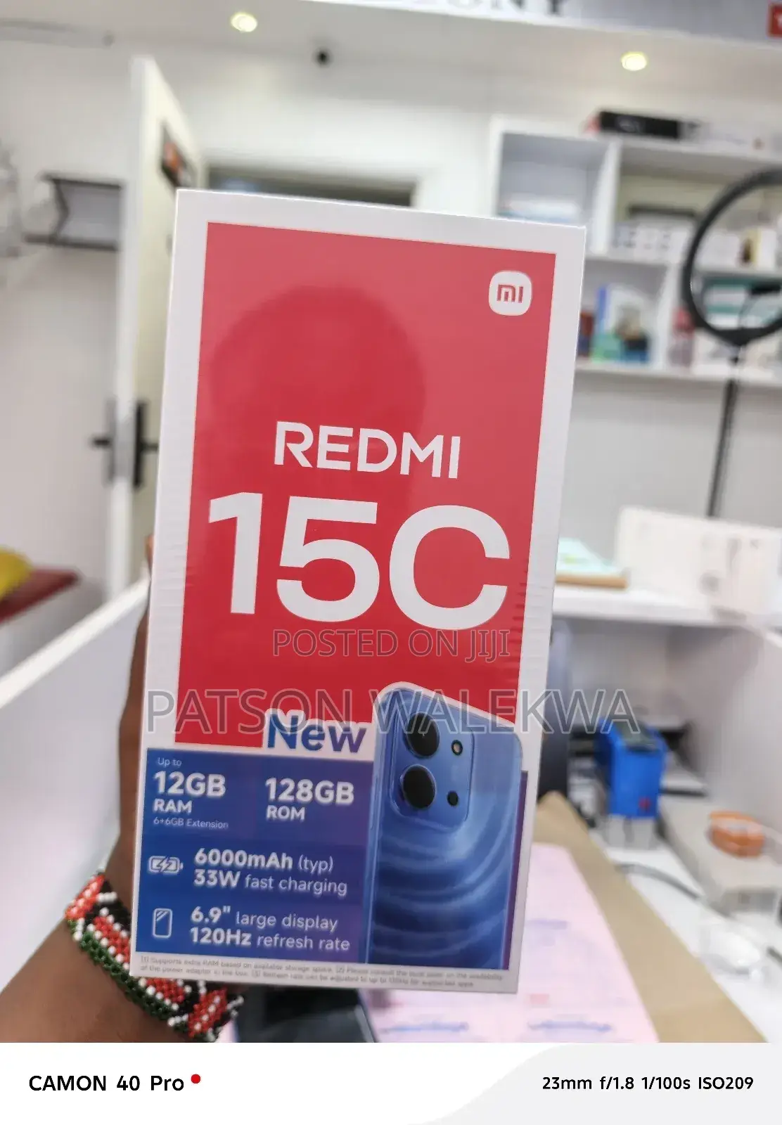 New Xiaomi Redmi 15C 4G 128 GB Black