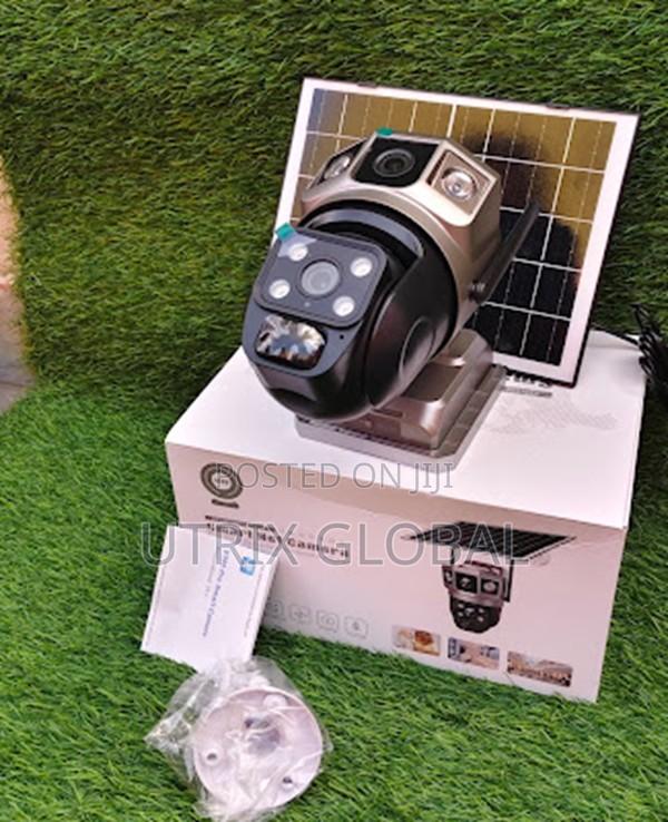 V380 Pro Solar Powered Dual Lens Wifi Camera Clear