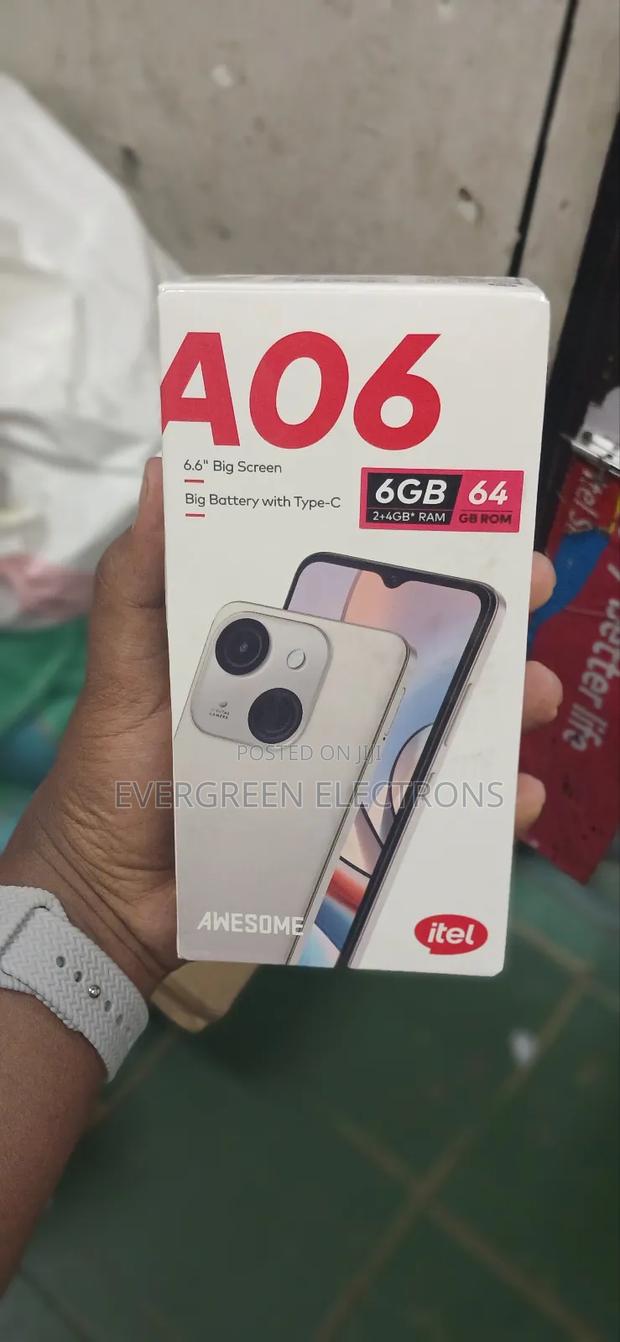 New Itel A06 64 GB Black - thumbnail 2