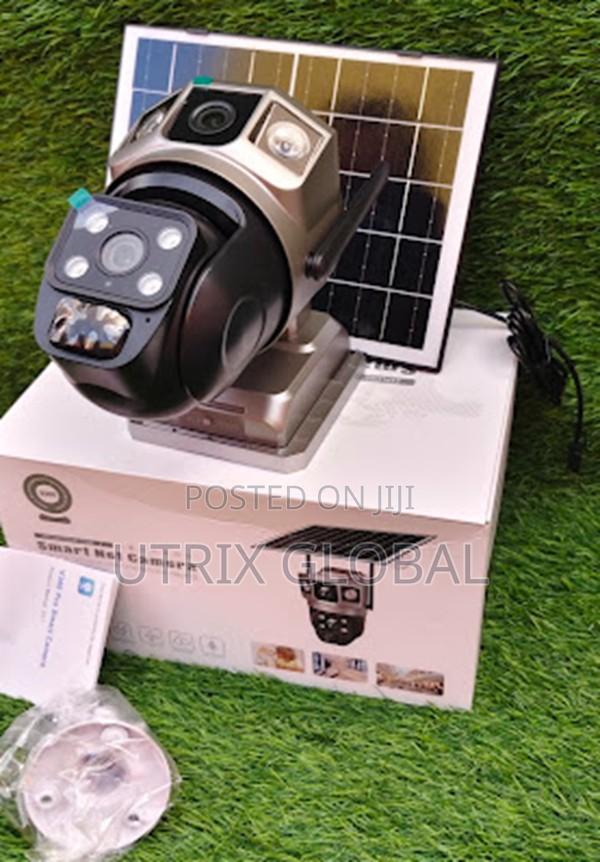 V380 Pro Dual Camera Solar Wifi Cctv Motion Alert
