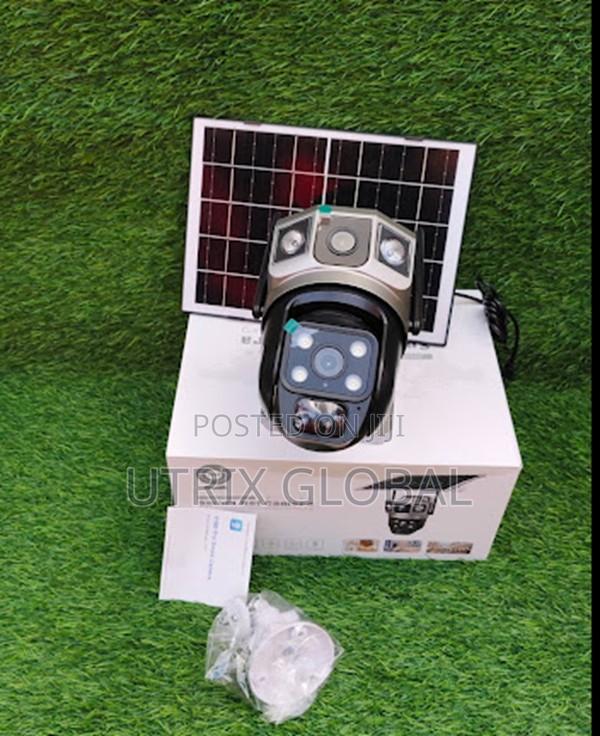 V380 Pro Dual Lens Solar Wifi Camera Remote Viewing