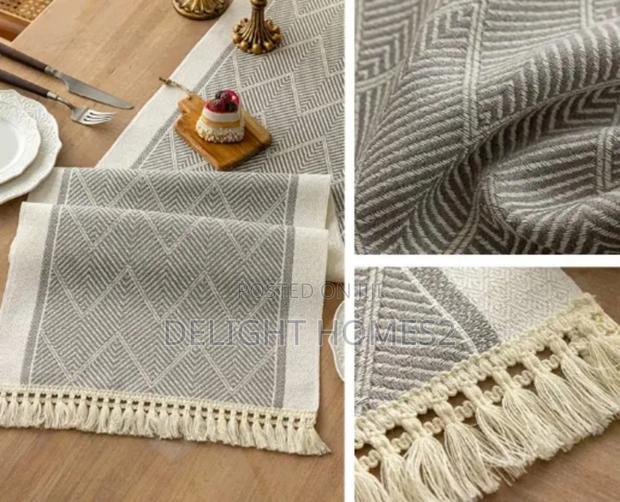 Braided Cotton Linen Table Runner_arv - main view