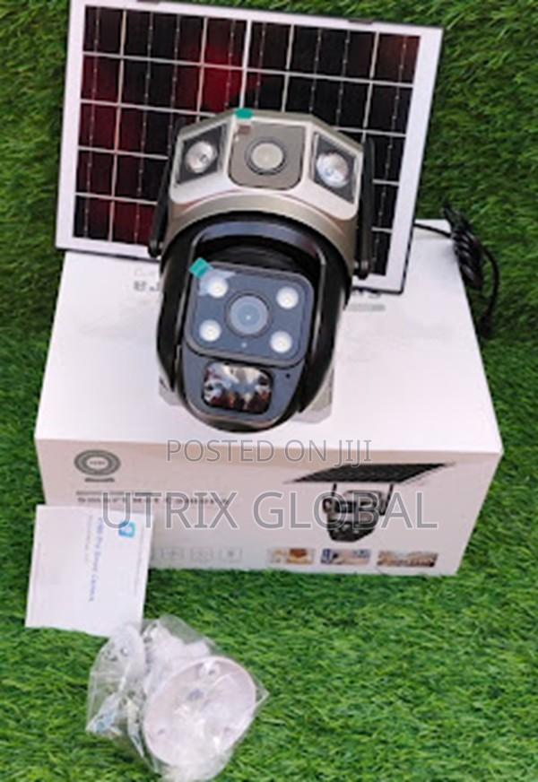 V380 Pro Dual Lens Solar Wifi Camera Smart View