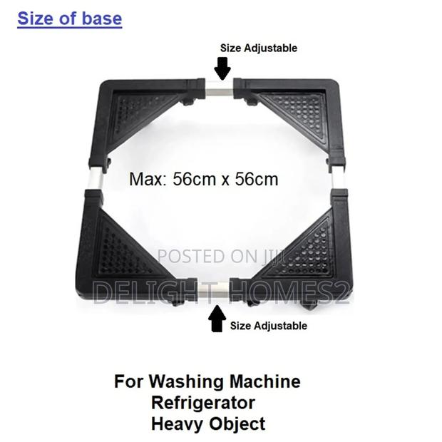 Adjustable Fridge/ Washing Machine Trolley Stand_pa - thumbnail 2