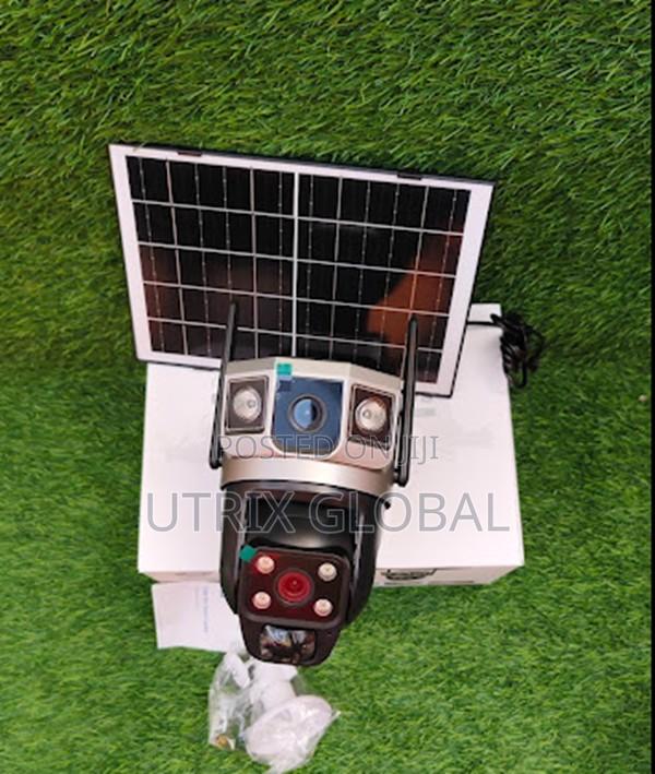 V380 Pro Dual Lens Ptz Solar 4g Cctv Camera