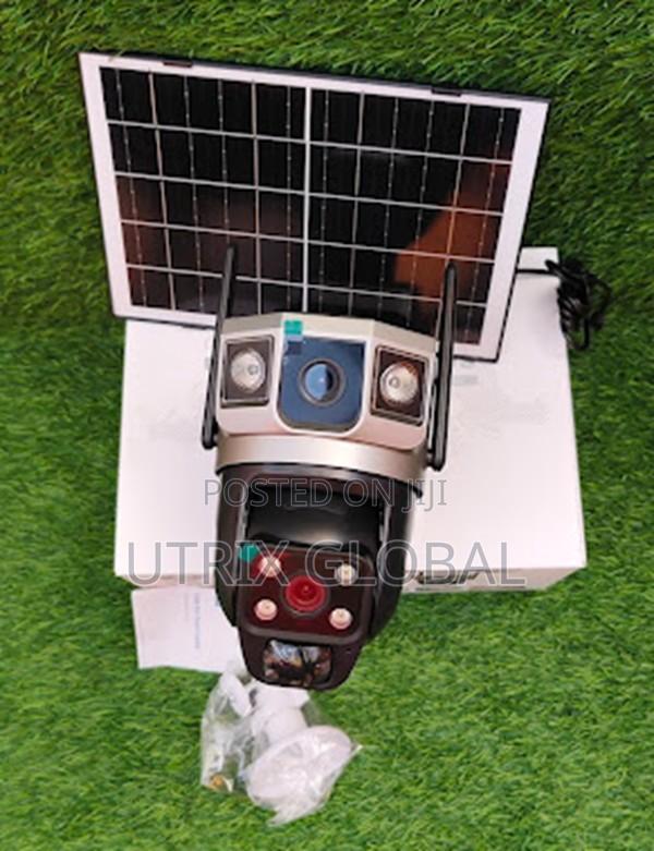 V380 Pro Solar Powered Dual Lens 4g Security Camera