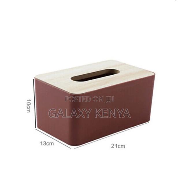 Bamboo Lid Napkin Tissue Holder - thumbnail 2